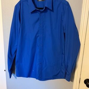 Paul Jones Classic Blue Button-Up Shirt